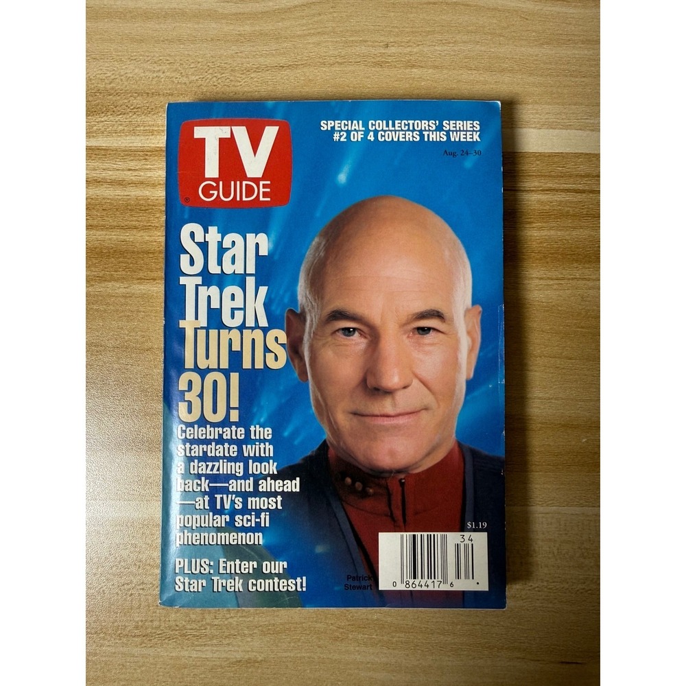 TV Guide Magazine Star‎ Trek Turns 30 Patrick Stewart Special Collector Series